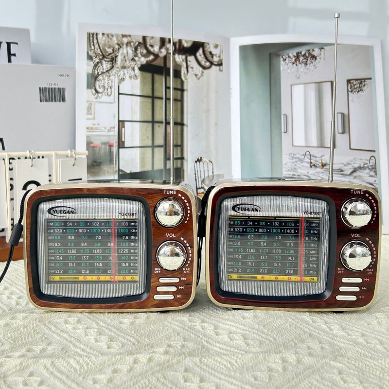 Selling Portable Retro Radio With Bluetooth Mp3 Player Charging Multi-Band Radio Ornaments - Image 3